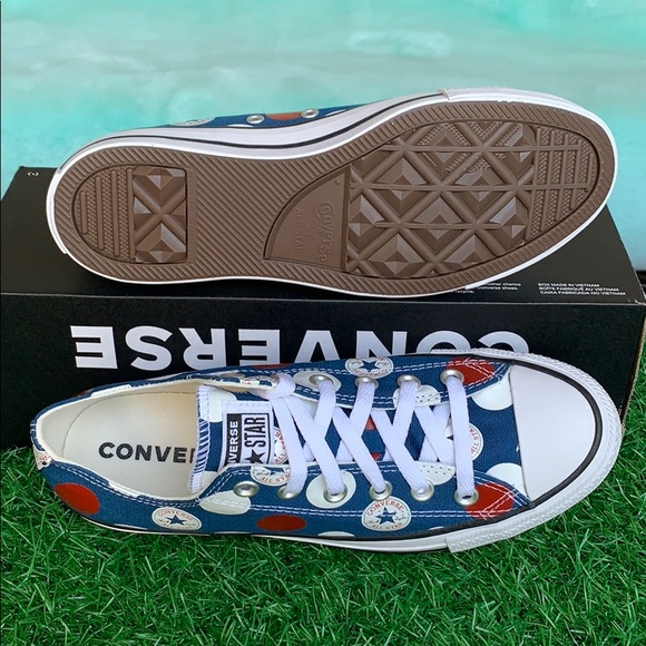 CONVERSE CTAS OX COURT BLUE/UNIVERSITY RED WMNS - Picture 4 of 16